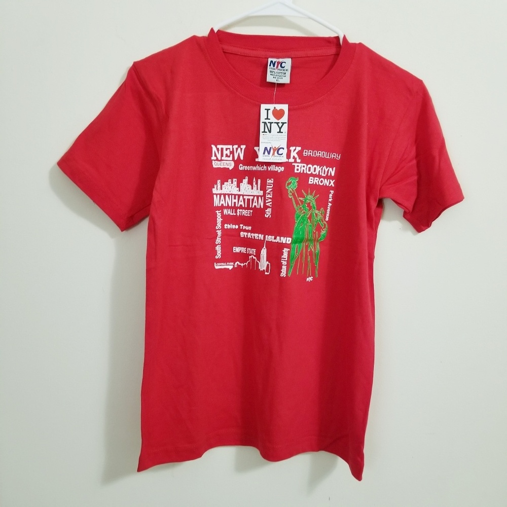 Kids XL BRAND NEW Red NYC Souvenir Shirt